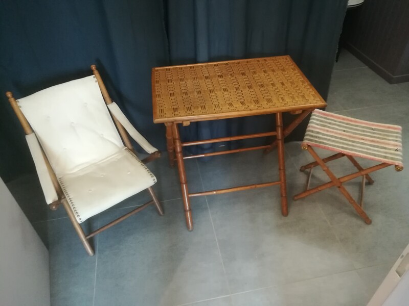 Faux bamboo garden furniture