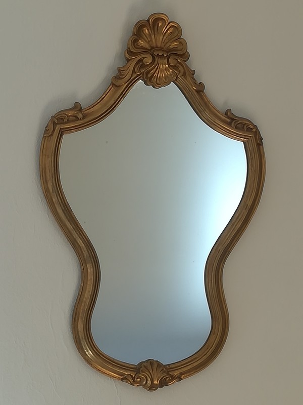 Gilded Louis XV style mirror