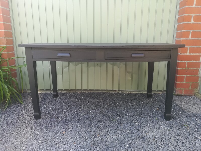 Painted oak desk table